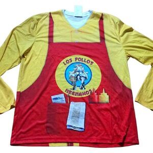 Breaking Bad Los Pollos Hermanos Long Sleeve T-Shirt Faux Real SZ L
